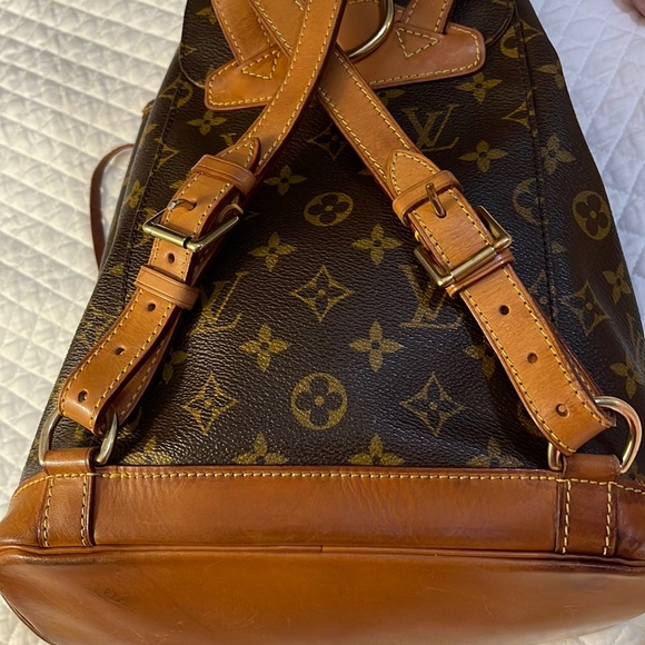 Authentic Louis Vuitton Backpack Nag Montsouris MM Monogram Used LV Vintage. - Picture 6 of 14